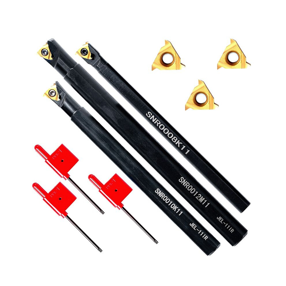 Lathe Thread Tool Set 6Pcs - 3Pcs Turning Shank Bo 4853666909417