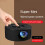 YT200 Convenient Projector LED Mobile Video Home T 9