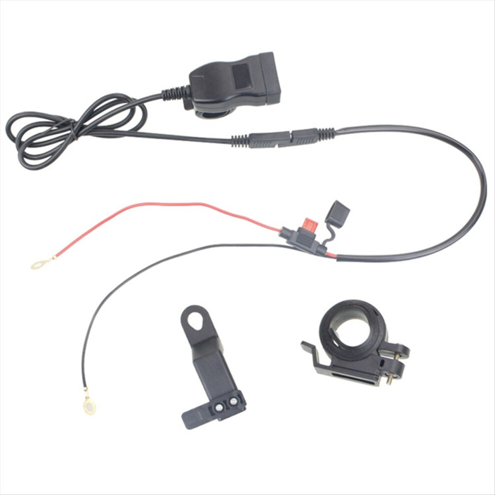 Usb-A+Type-C 12V-24V Moto Charger With Voltmeter, 4853666922447
