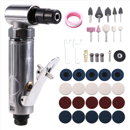 1/4 Inch 90 Degree Grinder Micro-Air Die Tool Kit 1