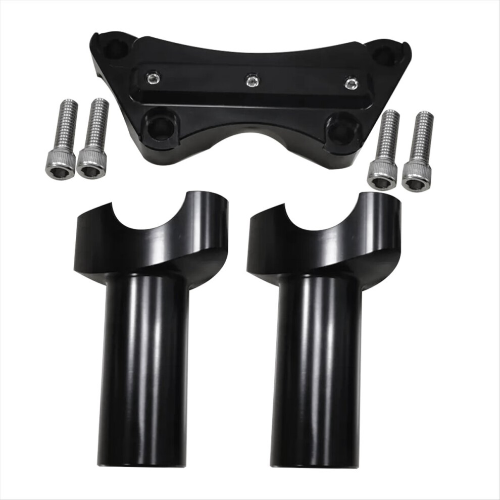 4Inch Tall Handlebar Risers Top Clamp For Harley 1Inch Bar Sportster Dyna Fxdwg Fxdl 4853666918549