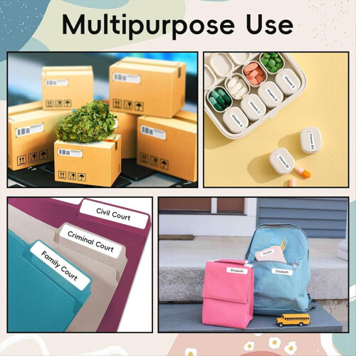 P12 Label Maker Mini Bluetooth Printer Portable Th 2