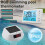Wireless Floating Pool Thermometer Solar LED Digit 4