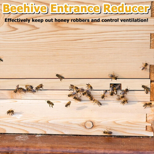 Beehive Entrance Reducer,6 Pack Wooden Hive Reduce 2