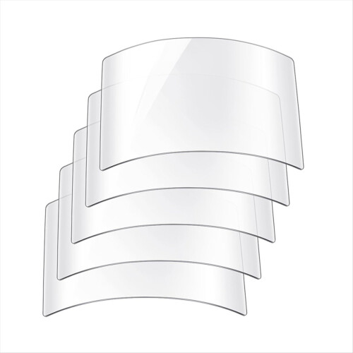 5 Pcs Sandblasting Hood Replacement Lens Clear Vis