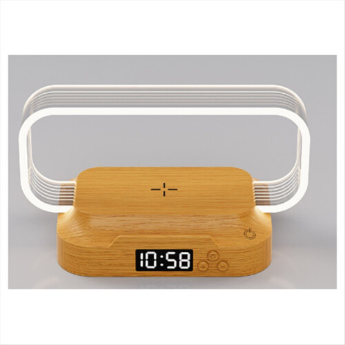 Bedside Night Light with Alarm Clock for Bedroom T 2