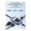 4 in 1 Transparent Usb C Hub Splitter Type for Lap 6