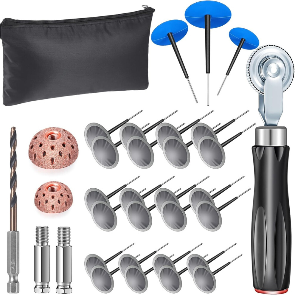 29 Pcs Tire Repair Patch Tool Kit 24Pcs Plugs (34/ 4853666945705