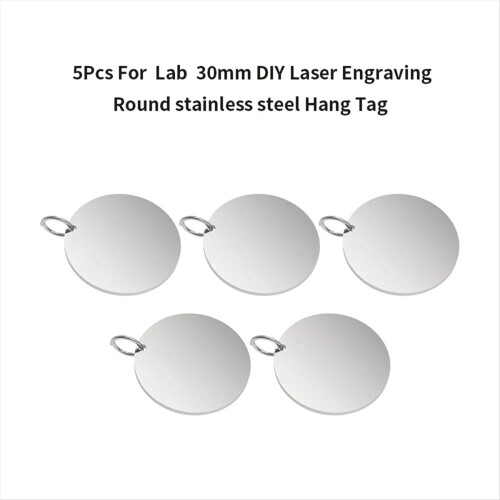 5pcs for H2D Round Stainless Steel Hangtags Laser 2