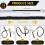 12 Pack Tool Lanyard with Single Metal Buckle and 3