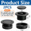 2 Pcs Inch Parasol Umbrella Hole Ring Plug Set, Th 4