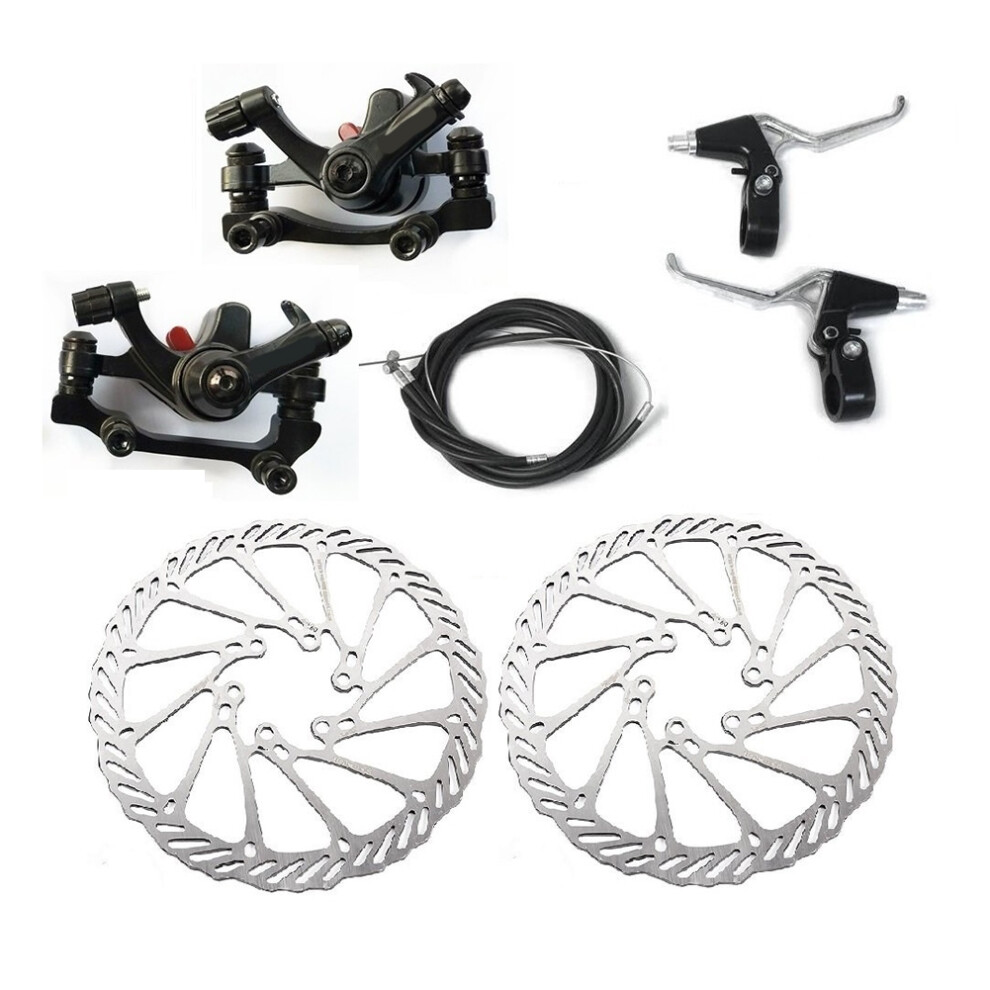 Mechanical Disc Brake Set, Bicycle Levers, Front & 4853666950044