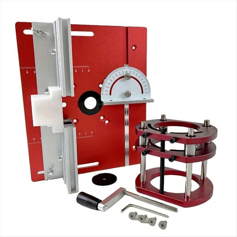 Aluminum Router Table Inset Plate Kit Lift System 4853666936222
