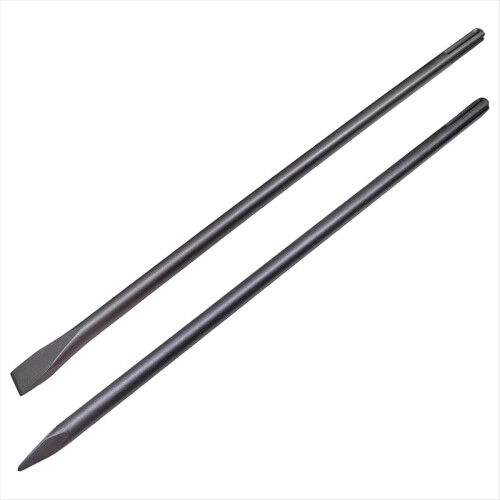 24-Inch SDS Max Set, 1 Inch Flat Chisel and Point 1