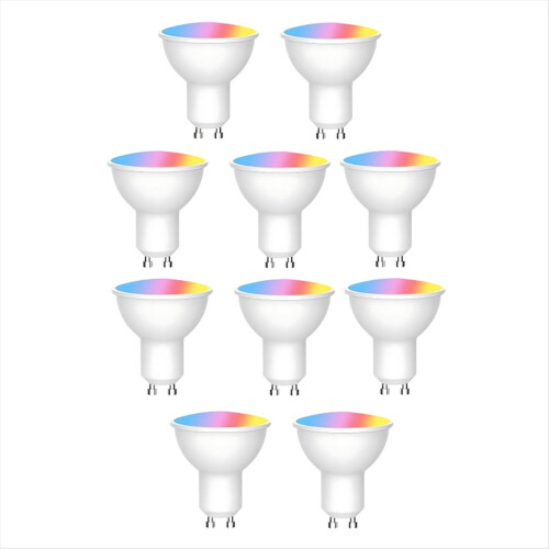 10PCS Tuya WiFi GU10 Smart LED Light Bulb Dimmable 1