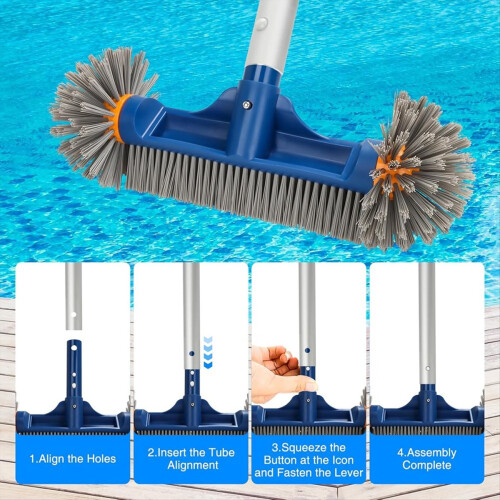 Pool Brush Head with Round Ends, 13Inch for Cleani 2