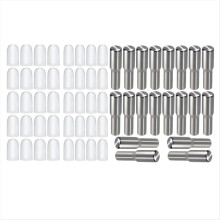 20pcs 5mm 1/4 Inch Stainless Steel Shelf Support P