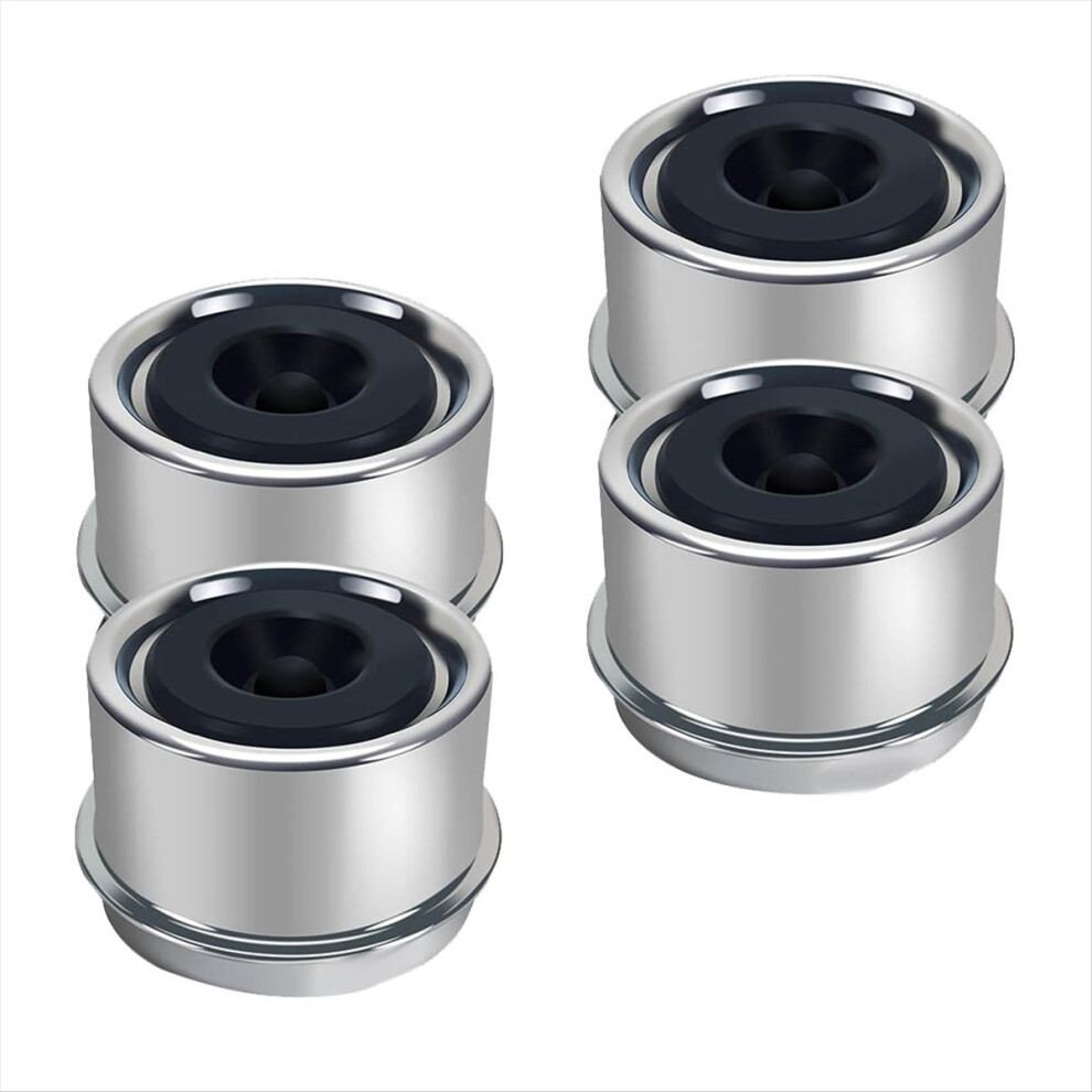 1.98Inch Trailer Hub Caps 4Pcs With Rubber Plugs & 4853666985824
