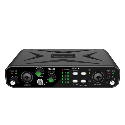 External Sound Card Mixer USB Computer Driver-Free 1