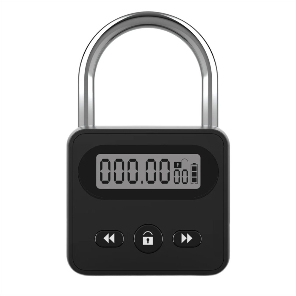 Timer Padlock Lcd Display Backlight 999 Hours Max 4851489655184