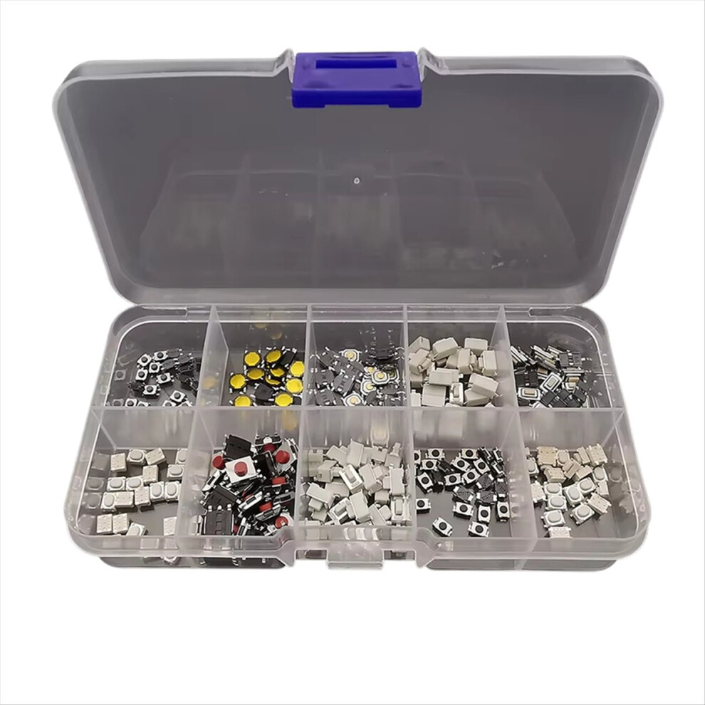 250Pcs Micro-Tactile Tact Push Button Switch Assor 4853666978987