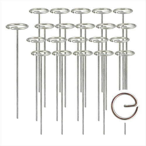 100Pcs 6Inch Garden Staple Anti-Rust Galvanized St