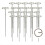 100Pcs 6Inch Garden Staple Anti-Rust Galvanized St 2