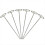 100Pcs 6Inch Garden Staple Anti-Rust Galvanized St 3