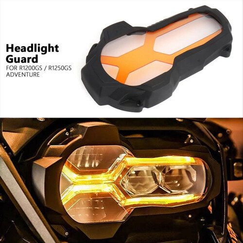 Headlight Protector Guard Orange Fluorescent Cove 2