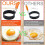 6 Pack Large Egg Rings for Frying Egg,Non-Stick St 4