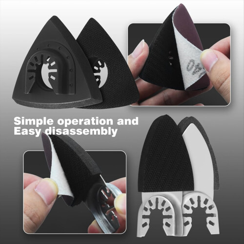 135Pcs Oscillating Tool Sanding Pads Kit, Triangle 2