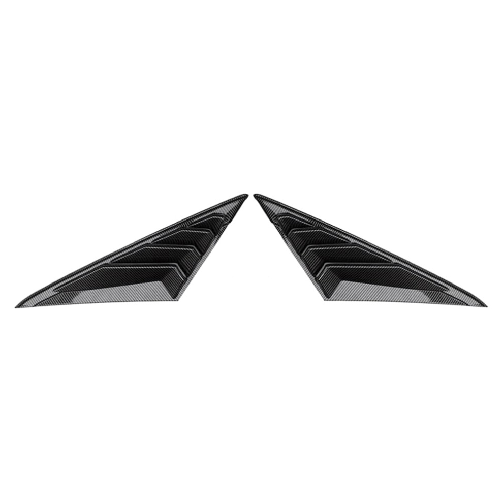 Carbon Fibre Abs Rear Window Louver Shutter Cover 4851489674369