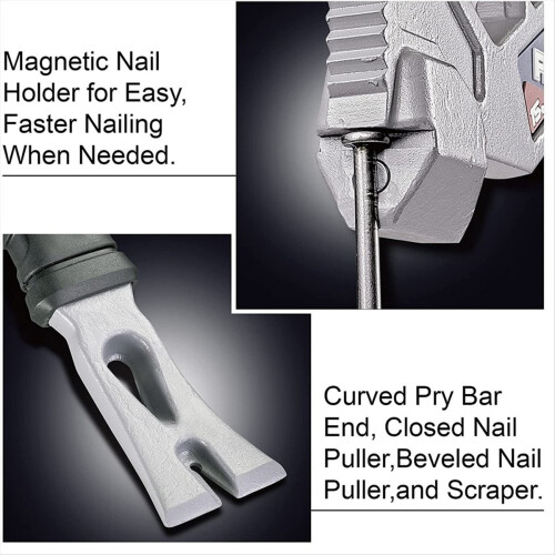 Outdoor Multi-Functional Hammer Nail Remover Crowb 2