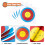 Archery Targets Paper, 50Pcs Bow and -Targets for 6