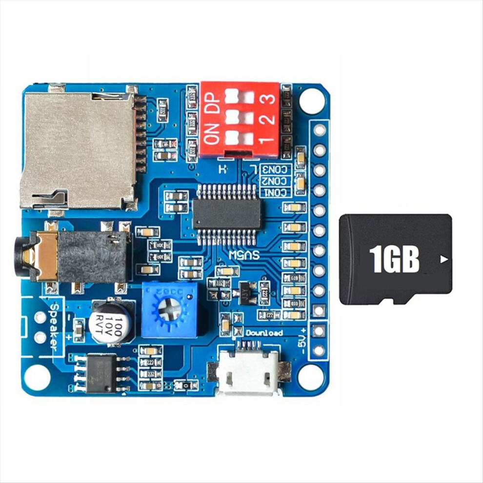 Voice Playback Module Mp3 Player Module+1Gb Memory 4851489670521
