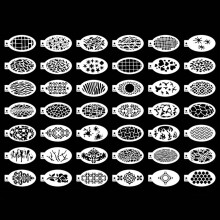 42 Pcs Face Painting Stencils 3x5.5Inch, Body Sten
