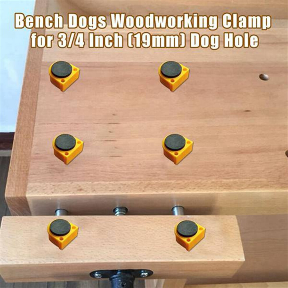 16Pcs Bench Dogs,Bench Dog Clamps Non Marring Dogs 4851489688489