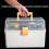 Small Tackle Box with 2 Tray Hardware Organizer Po 5