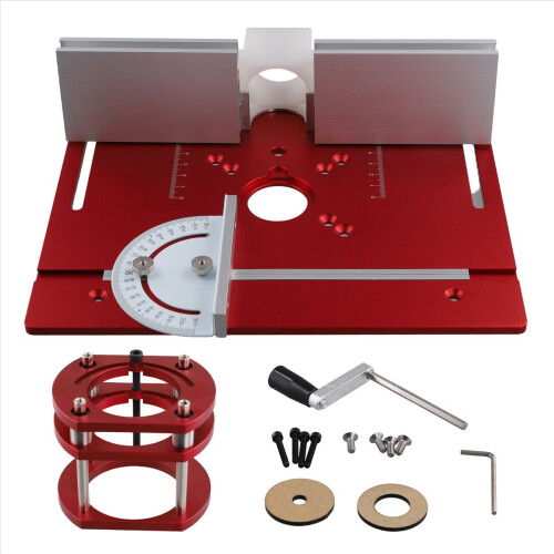 Woodworking Router Lift Kit Table Insert Plate Alu