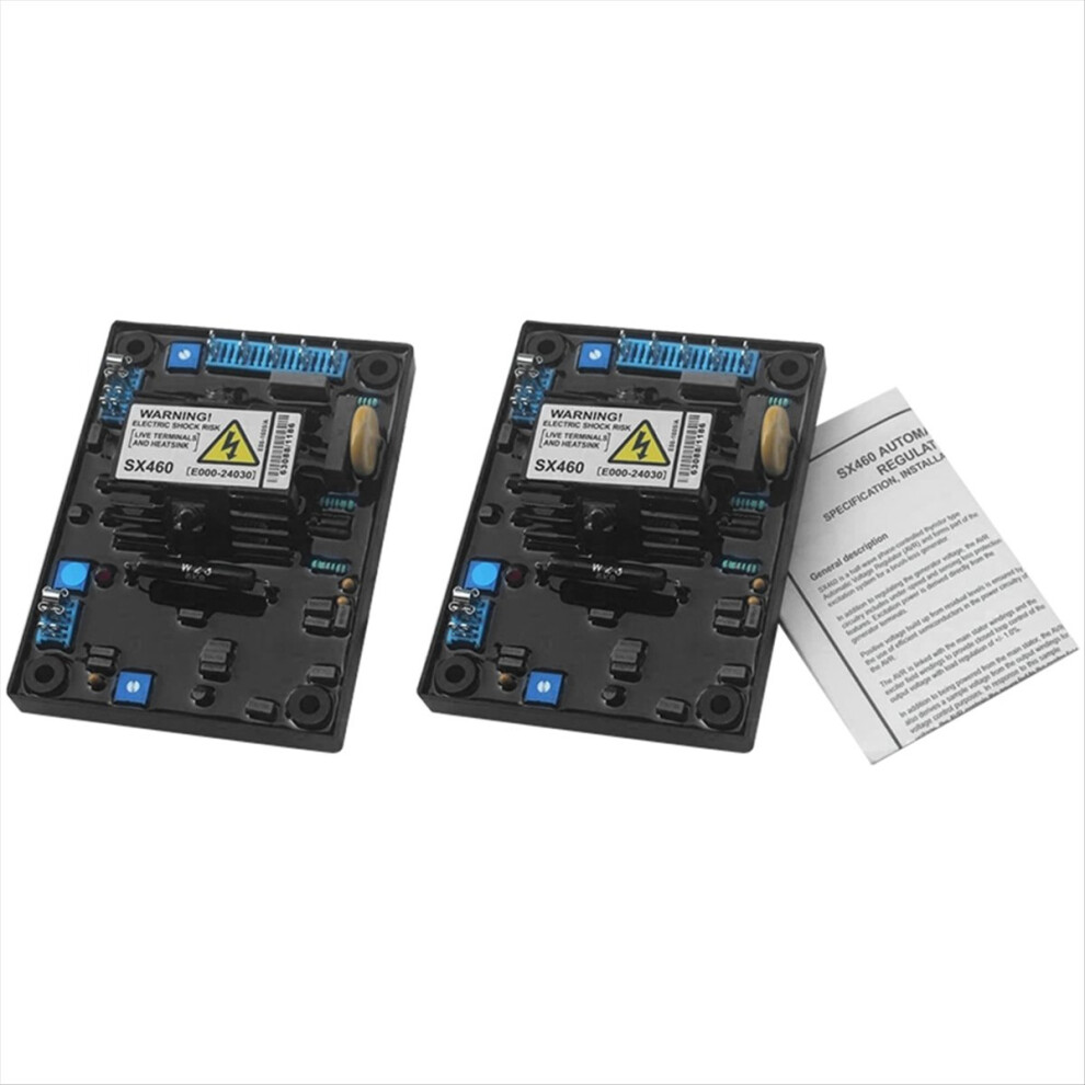 2Pcs Sx460 For Generator Avr Automatic Voltage Regulator Alternator Part Power Stabilizer 4851489695630