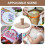 Bobbin Rack for Embroidery Round Wooden Floss Hold 5