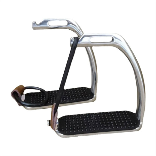 High Strength Stirrups Riding Safety Silver Polish 2