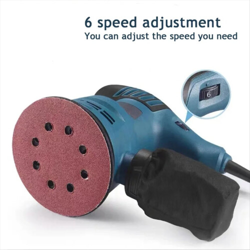 EU Plug,300W Electric Eccentric Sander,6 Gears Spe 2
