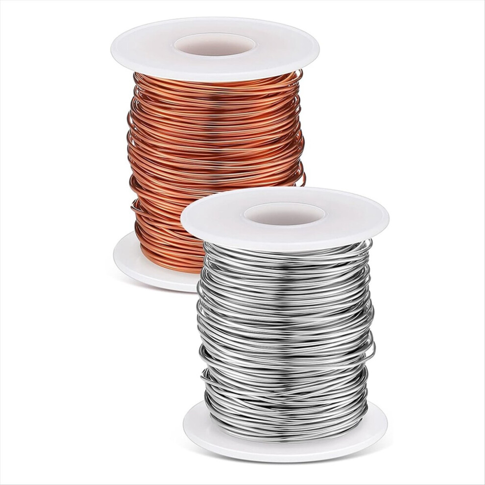 300 Ft 2 Rolls 18 Gauge Copper Wire Aluminum Craft 4851489611197