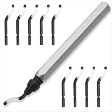Swivel Deburring Tool & 10 Extra Heavy Duty HSS Bl