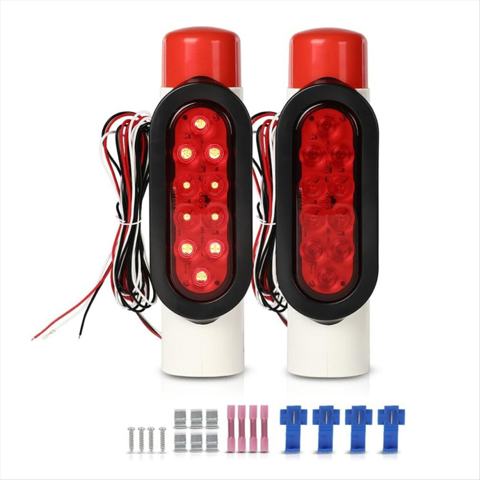 Led Boat Trailer Guide-On Post Pipe Guide Lights F 4852926723411