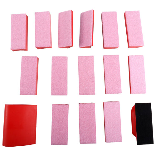 Hand Sanding Blocks 16 PCS,Contour Pads Kit, Hook 2