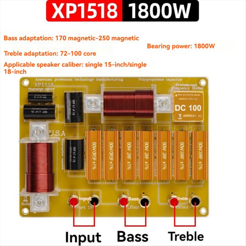 Audio Divider Stage Speaker Two-Way Frequency Sing 2