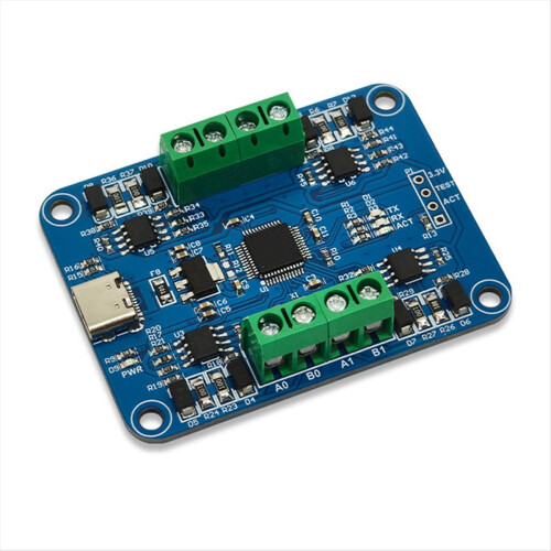 USB to 4-Way RS485 Communication Module CH344Q Hal 1