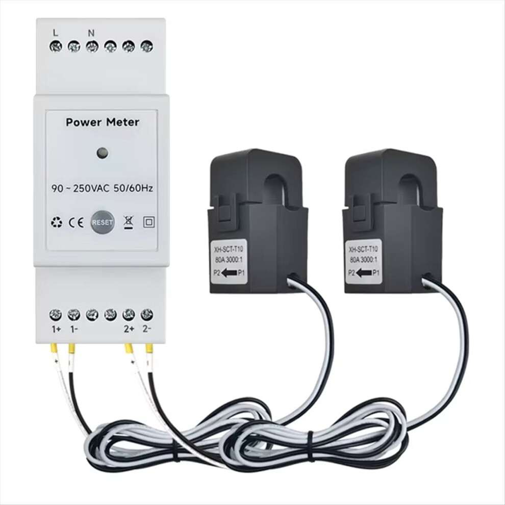 Tuya Smart Wifi Energy Meter Bidirectional 2Channe 4851489649121